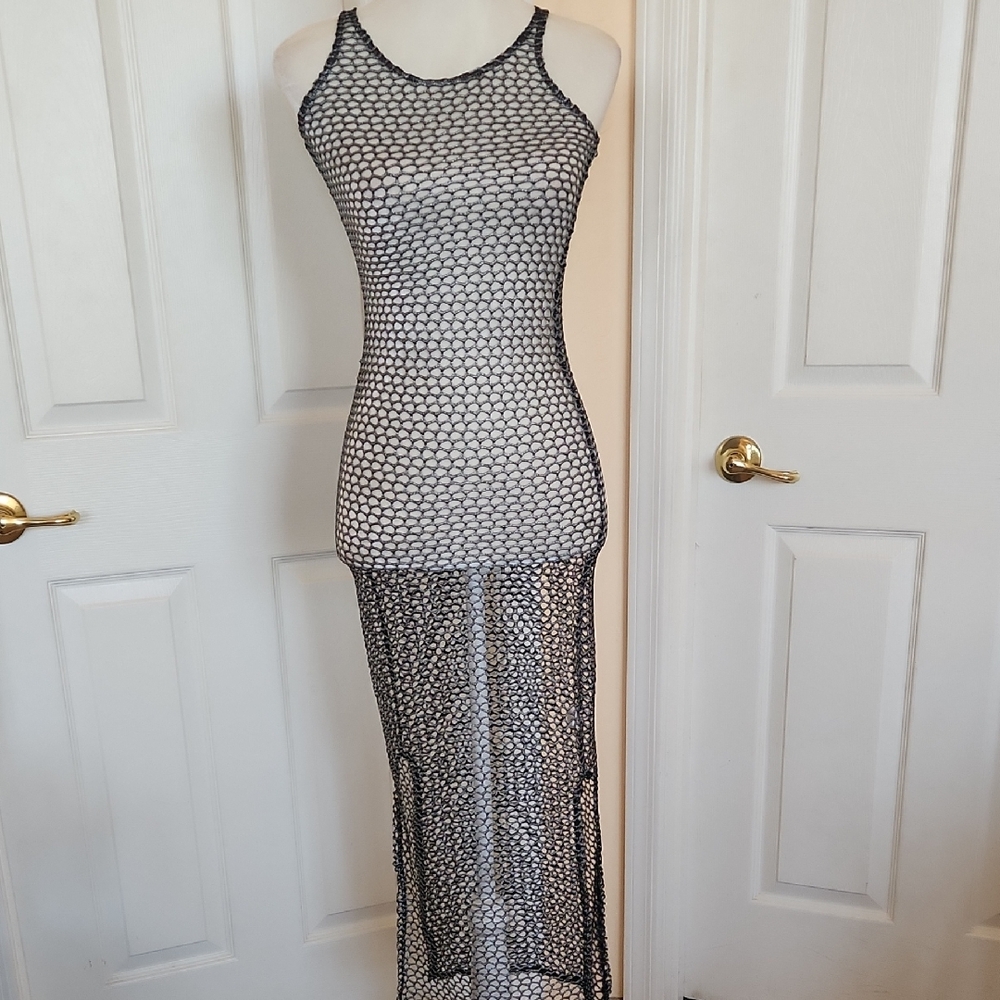 Beach Cover-up/ Mesh Dress